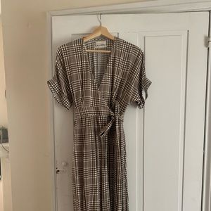 Urban Outfitters Plaid MIDI Dress